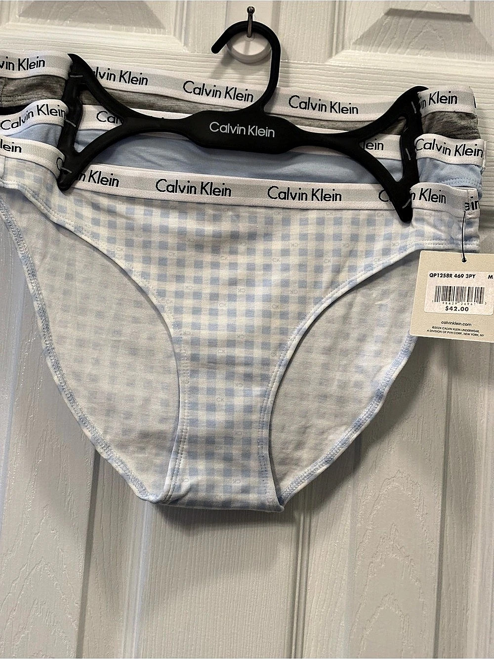 Calvin Klein Carousel Cotton Stretch Bikini Panties 3-Pack Medium